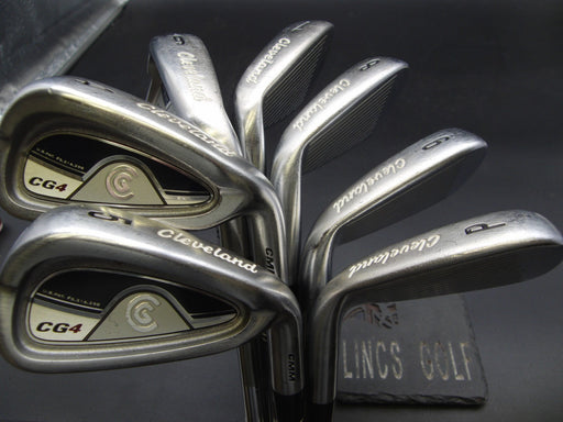 Set of 7x Cleveland CG4 CMM Irons 4-PW Stiff Steel Shafts Cleveland Grips*