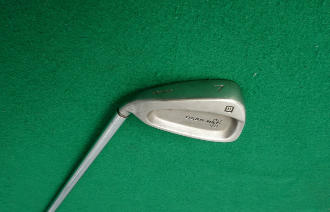 Left Handed Deep Red Distance 7 Iron Regular Steel Shaft Golf Pride Grip