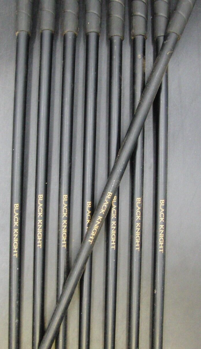 Vintage Set of 8 x Gary Player Black Knight Ti 162 Irons 3-PW Regular Graphite
