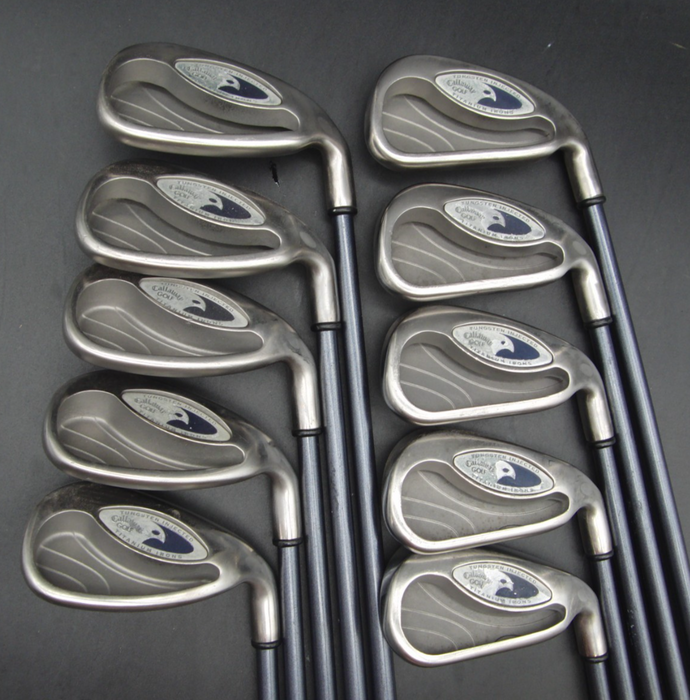 Set of Callaway Hawk Eye Iron 3-SW+AW+ Driver + 3 Wood + 4 Wood + Putter*