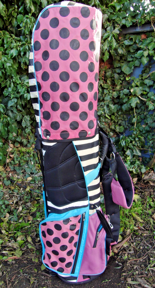 5 Division Barbie Golf Stand Carry Trolley Golf Clubs Bag*