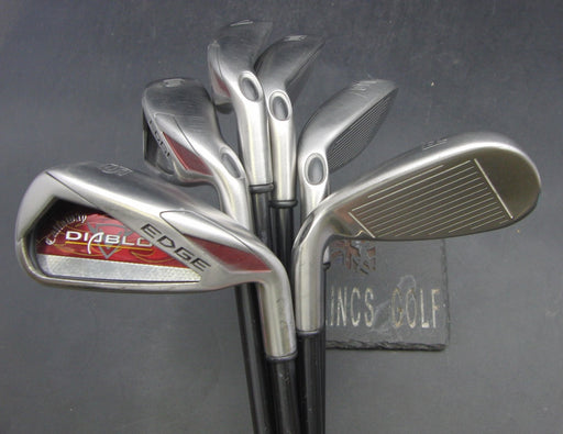 Set of 6x Callaway Diablo Edge 5-PW Irons Regular Graphite Shafts Callaway Grips