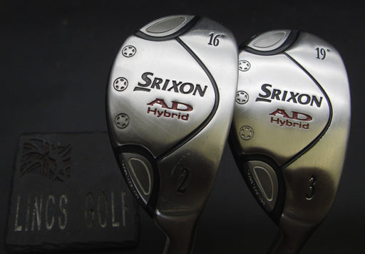 Set of 2 Srixon AD 2+3 Hybrids Stiff Graphite Shafts Srixon Grips