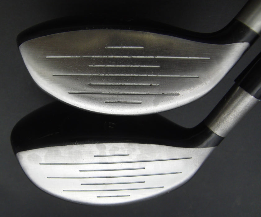 Set of 2 TaylorMade V Steel 3+5 Woods Regular Graphite Shafts David Grips