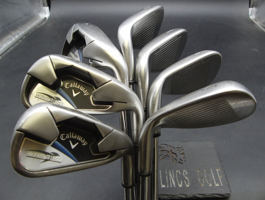 Set of 7x Callaway WarBird Irons 5-SW Uniflex Steel Shafts Callaway Grips