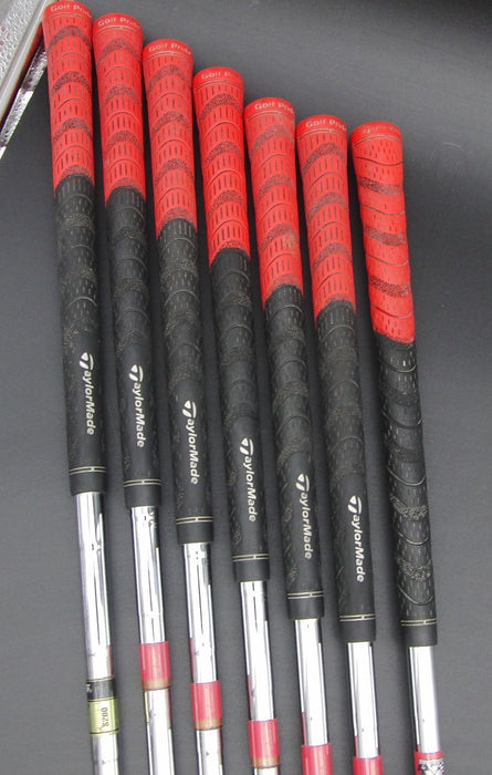 Set of 7 TaylorMade Burner TP 4-PW Stiff Steel Shafts TaylorMade Grips*