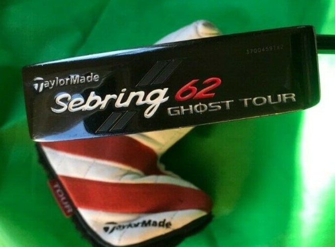 TaylorMade Sebring 62 Ghost Tour Putter 86cm Long Steel Shaft T/Made Grip + H.C.