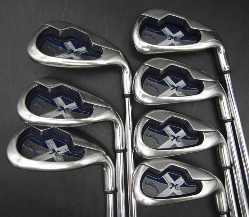 Set Of Callaway X18 4-PW Irons + Palm Spring Driver + 5 + 7 Wood + Putter