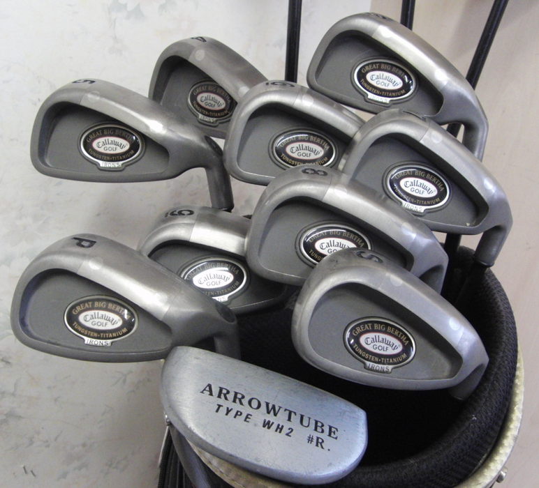 Set Of Callaway Great Big Bertha 3-PW/SW + 3 Wood + 4 Wood + Driver + Putter