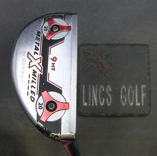 Odyssey Metal X Milled 9HT Putter Coated Steel Shaft 84.5cm Length Odyssey Grip*