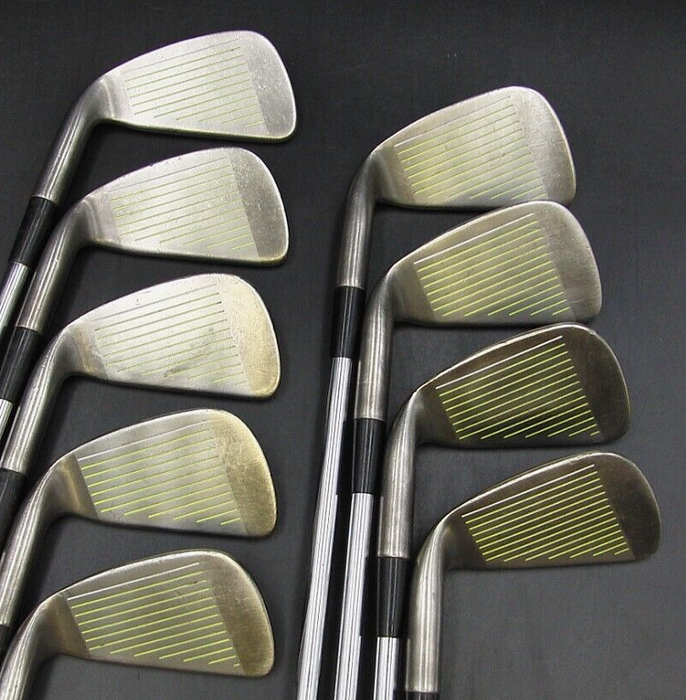 Set of 9 x Mizuno Trump II Irons 3-SW Regular Steel Shafts Unbranded Grips