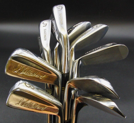 Set of 9 x Slazenger Seve Ballesteros Irons 3-SW Regular Steel Shafts Avon Grips