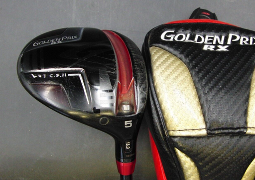 Japanese Golden Prix RX 18° 5 Wood Regular Graphite Shaft & Headcover