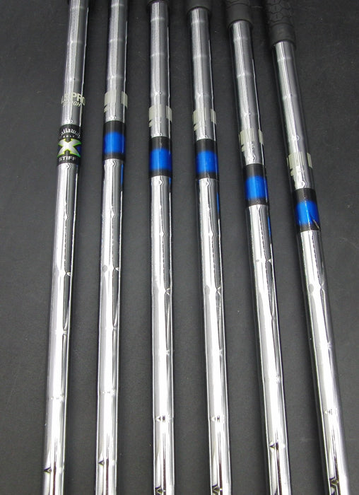 Set of 6x Callaway X22 5-PW Irons Stiff Steel Shafts Callaway Grips