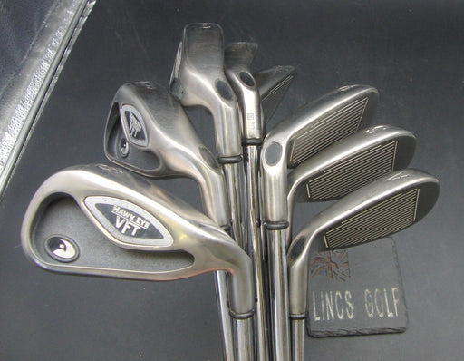 Set of 8x Callaway Hawk Eye VFT 5-SW + AW Irons Stiff Steel Shafts*