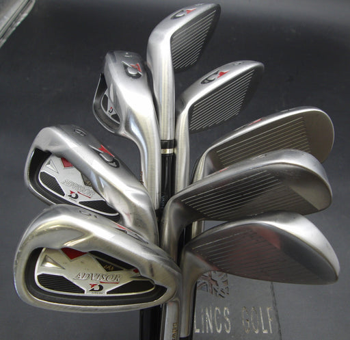 Set of 8x Daiwa Advisor Irons 5-SW+AW Stiff Steel Shafts Daiwa Grips **