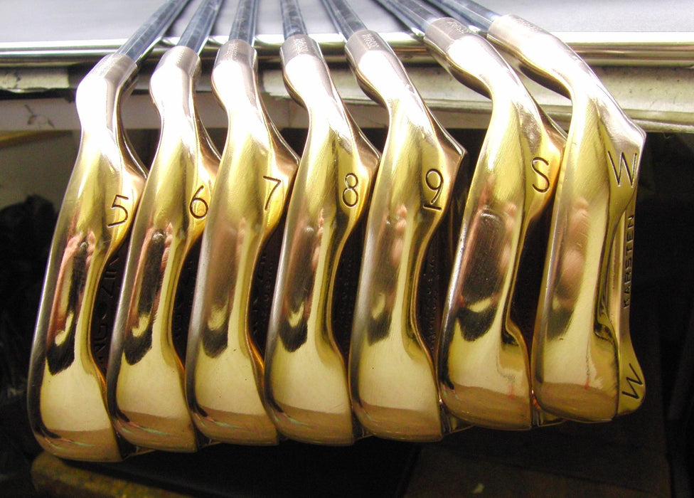 Polished Set of 7x Ping Zing Beryllium Copper BeCu Green Dot 5-SW Irons Stiff