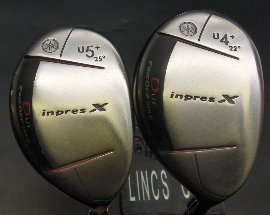 Set of 2 Yamaha InpresX 4 22° & 5 25° Hybrids Stiff Graphite Shafts Iomic Grips