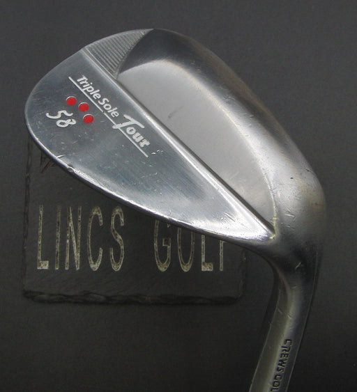 Crews Golf Triple Sole Tour 58° Lob Wedge Stiff Steel Shaft Golf Pride Grip