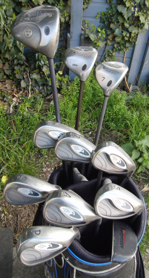 Set of Callaway Hawk Eye Irons 6-SW+AW + Driver+5 Wood + 7 Wood + Putter*