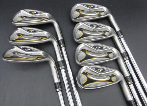 Set of 7x TaylorMade R7 5-SW Irons Stiff Steel Shafts TaylorMade Grips