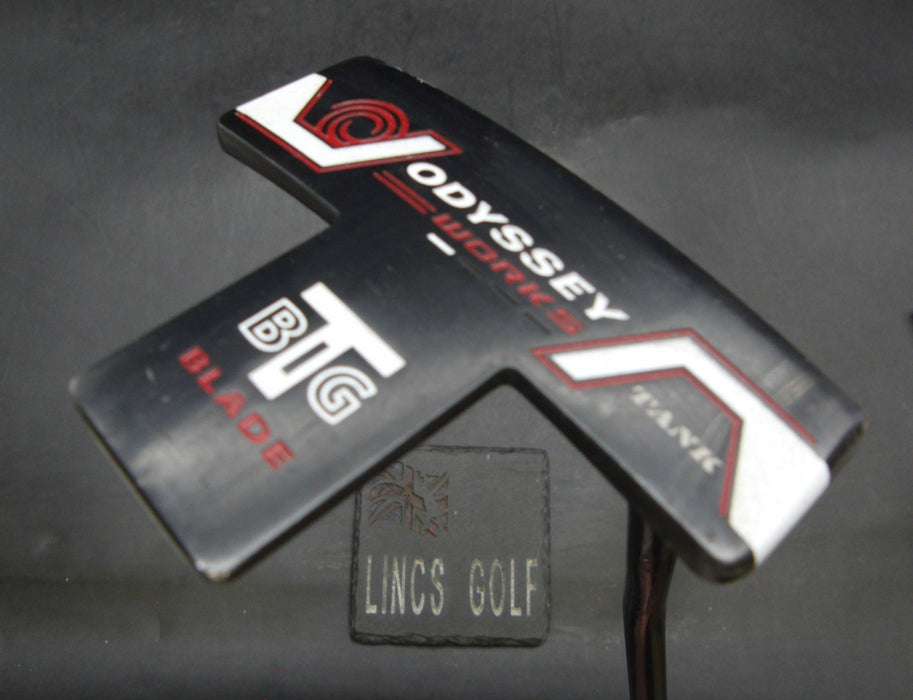 Odyssey Works Tank Big T Blade Putter Steel Shaft 87cm Length Odyssey Grip*