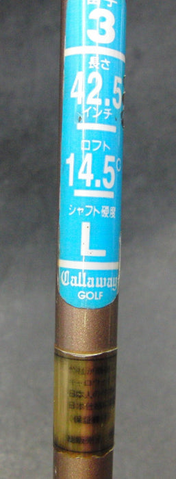 Callaway Great Big Bertha 3 Wood Ladies Graphite Shaft Black Grip