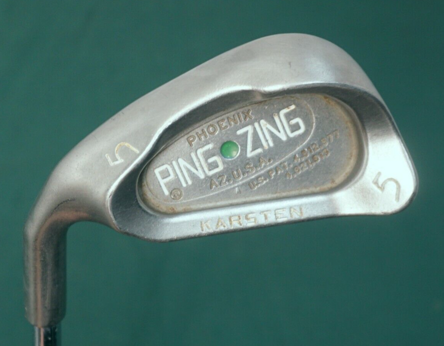 Left Handed Ping Karsten Zing Green Dot 5 Iron Stiff Steel Shaft Ping Grip