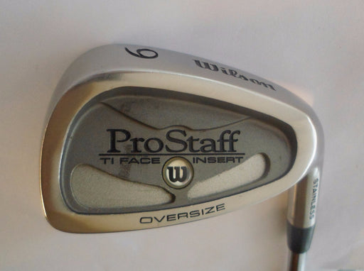 WILSON PROSTAFF TI FACE INSERT OVERSIZE 9 IRON   R Flex Steel Shaft, Wilson Grip