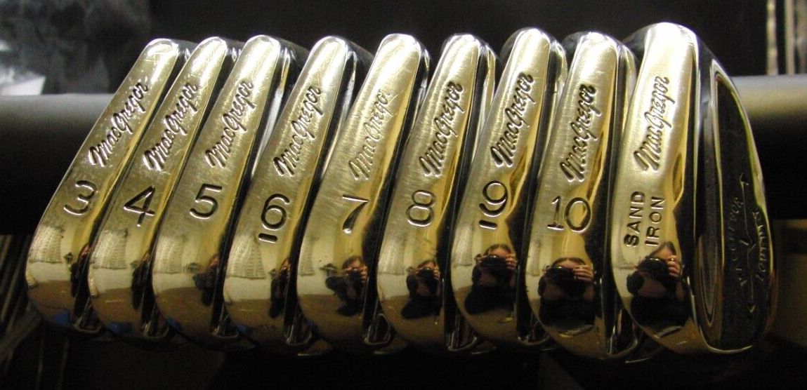 Set of 9 x MacGregor Tourney CF4000 Irons 3-10+SW Regular Steel Shafts