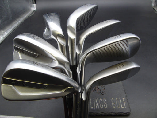 Set 7x Ping G700 White Dot Irons 6-SW+UW Regular Graphite 0.75" Longer than STD