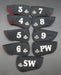 Set of 9x Unbranded Iron Gloves Irons Head Covers