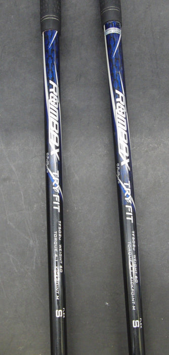 Set of 2 Tobunda Try Fit 22° 5+ 25° 7 Hybrids Stiff Graphite Shafts Try Fit Grip