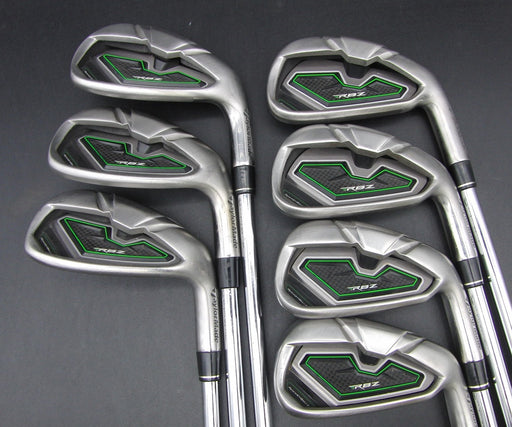 Set of 7x TaylorMade RBZ 4-PW Irons Stiff Steel Shafts TaylorMade Grips **