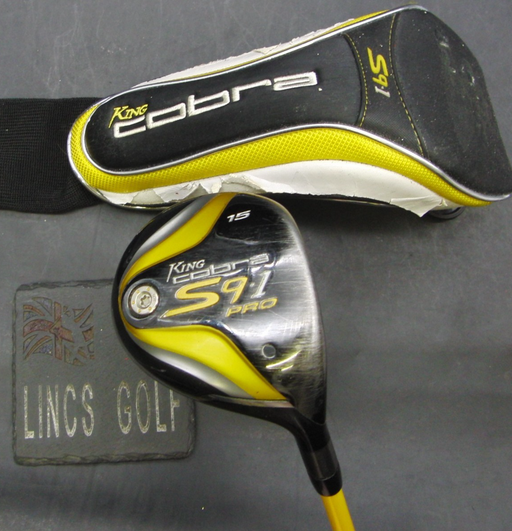 King Cobra S9. 1 Pro 15° 3 Wood Stiff Graphite Shaft Cobra Grip + Head Cover