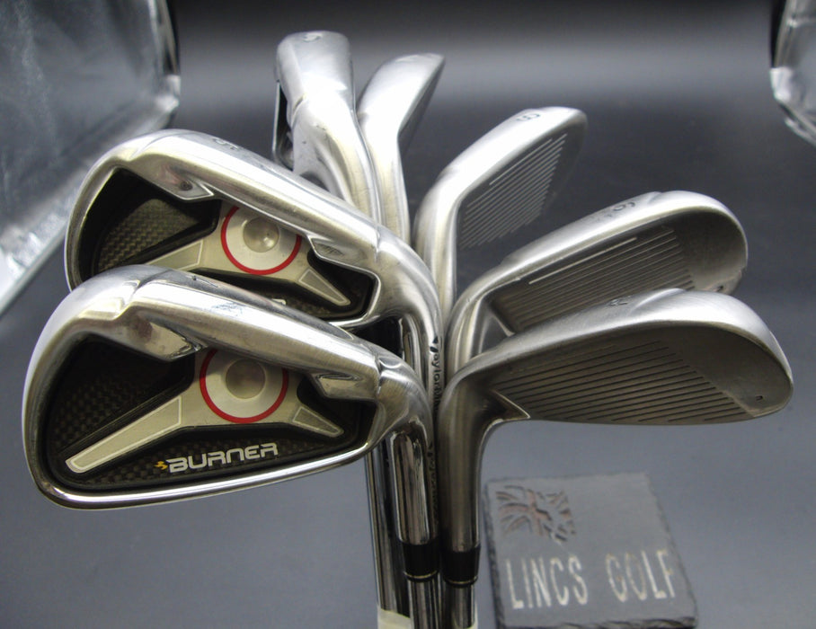 Set of 7x TaylorMade Burner 2009 Irons 4-PW Uniflex Steel Shafts*