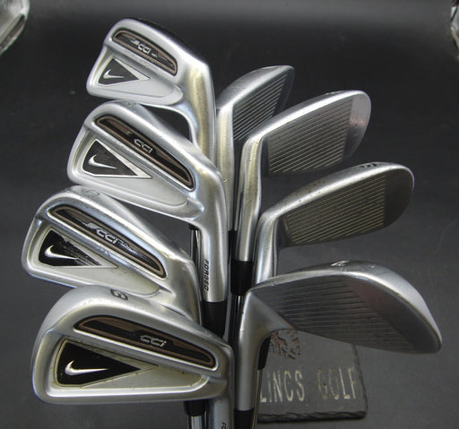 Set of 8x Nike CCi Forged Irons 3-PW Stiff Steel Shafts Mixed Grips *