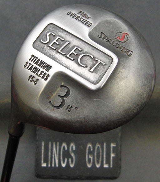 Left Handed Spalding Select 210cc 15° 3 Wood Regular Graphite Shaft + HC