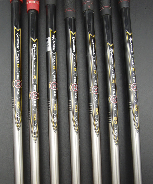 Set of 7x TaylorMade r7 XR Irons 5-SW Regular Graphite Shafts Mixed Grips*