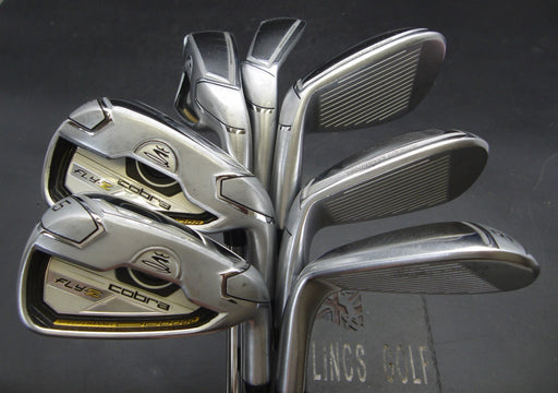 Set of 7x Cobra Fly-Z Irons 5-SW Stiff Steel Shafts Cobra Grips **