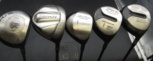 Set of 5x Drivers PRGR Yamaha Manch Punch Royal Collection *