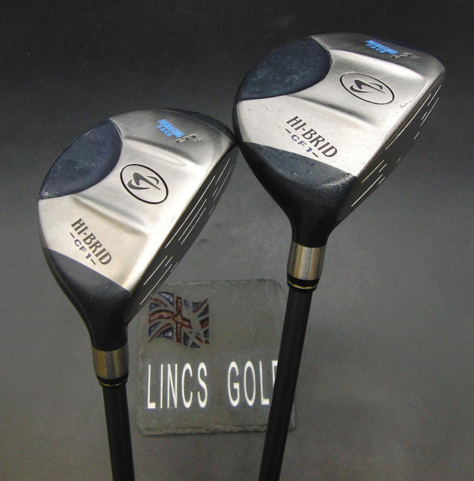 Set of 2 Dunlop Hi-Brid CF1 Maraging Face 3  & 5 Hybrids Regular Graphite Shafts