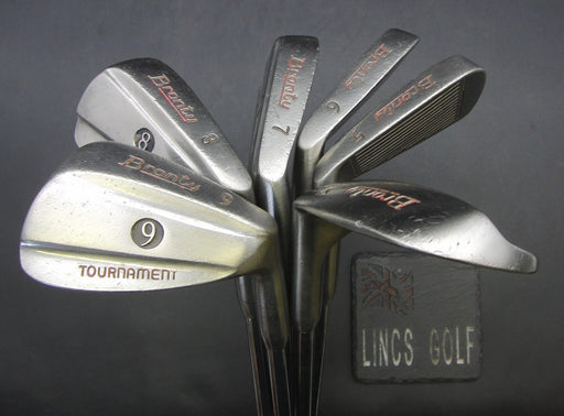 Set of 6x Bronty Tournament 5-9 Irons + Sand Wedge Regular Steel Shafts