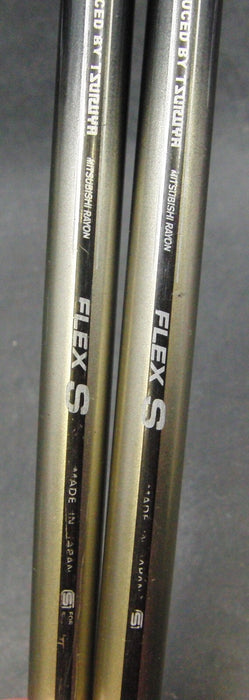 Set of 2 Tsuruya Axel Dual Impact HM Gap & Sand Wedges Stiff Graphite Shafts