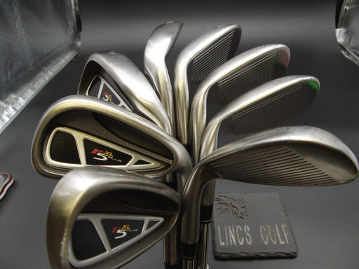 Set of 8x TaylorMade r5 XL Plus Irons 5-SW+AW Stiff Steel Shafts*