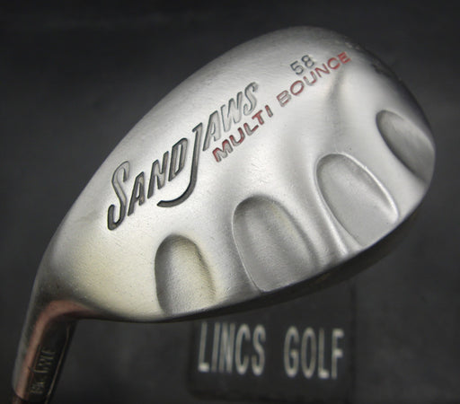 Left-Handed Sand Jaws Multi Bounce 58 Degree Chipper Steel Shaft Cadero Grip