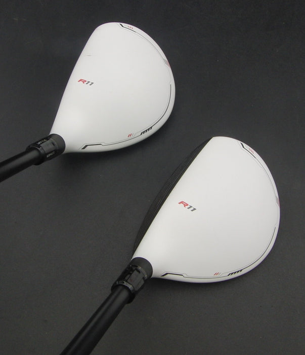 Set of 2 TaylorMade R11S 17° 4+19° 5 Woods Stiff Graphite Shafts*