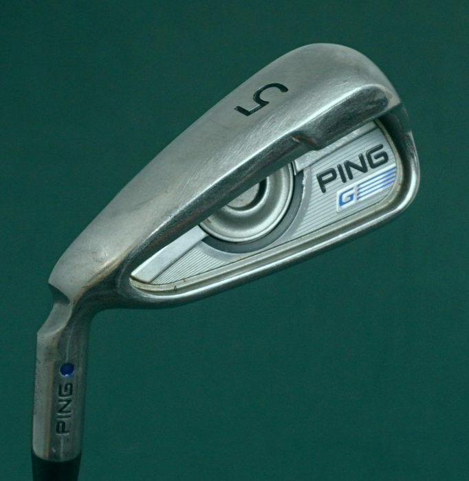 Left Handed Ping G Series Blue Dot 5 Iron Regular Steel Shaft Ping Grip