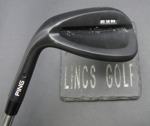 Left Handed Cerakote Ping Black Dot 52° Gap Wedge Stiff Steel Shaft PGM Grip