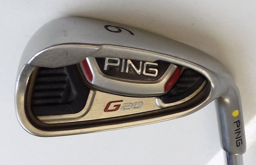 Ping G20 Yellow Dot 6 Iron Ping Regular Flex Steel Shaft Golf Pride Grip